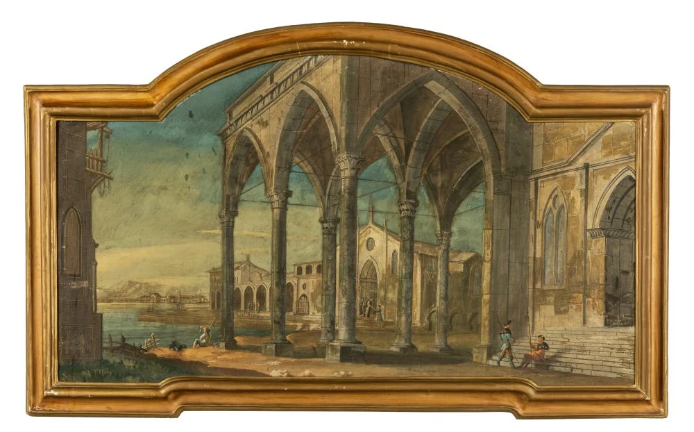 Capriccio architettonico con figure 1
